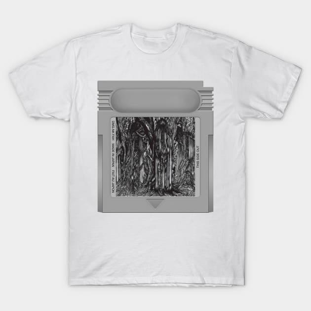 Black One Game Cartridge T-Shirt by PopCarts